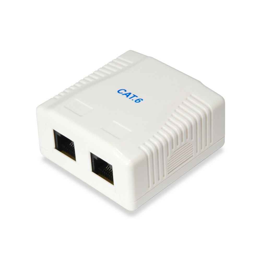 Equip 235214 caja de tomacorriente rj-45 blanco