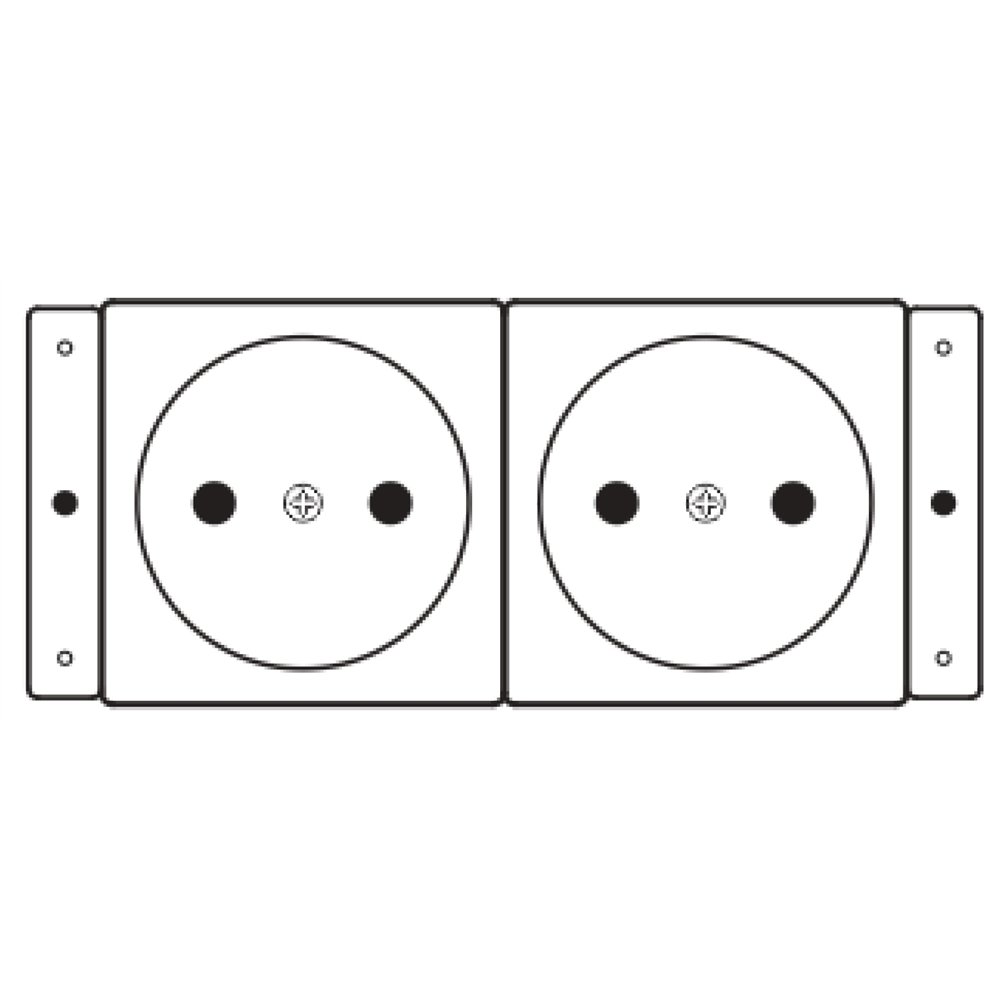Kramer electronics ts-2de toma de corriente