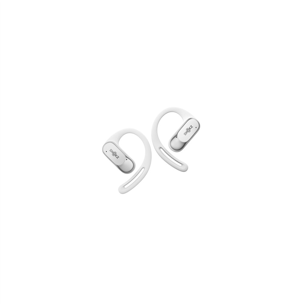 Shokz openfit air weiss auriculares inalámbrico gancho de oreja llamadas/música/deporte/uso diario bluetooth blanco