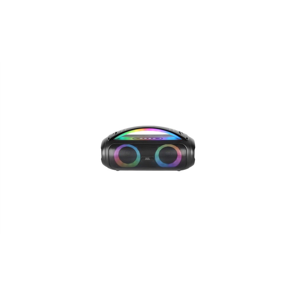 mars gaming ms-pulse, altavoz bluetooth portátil 50w rms, iluminación rgb, 2 drivers activos 93mm + 2 drivers pasivos ultra-bass