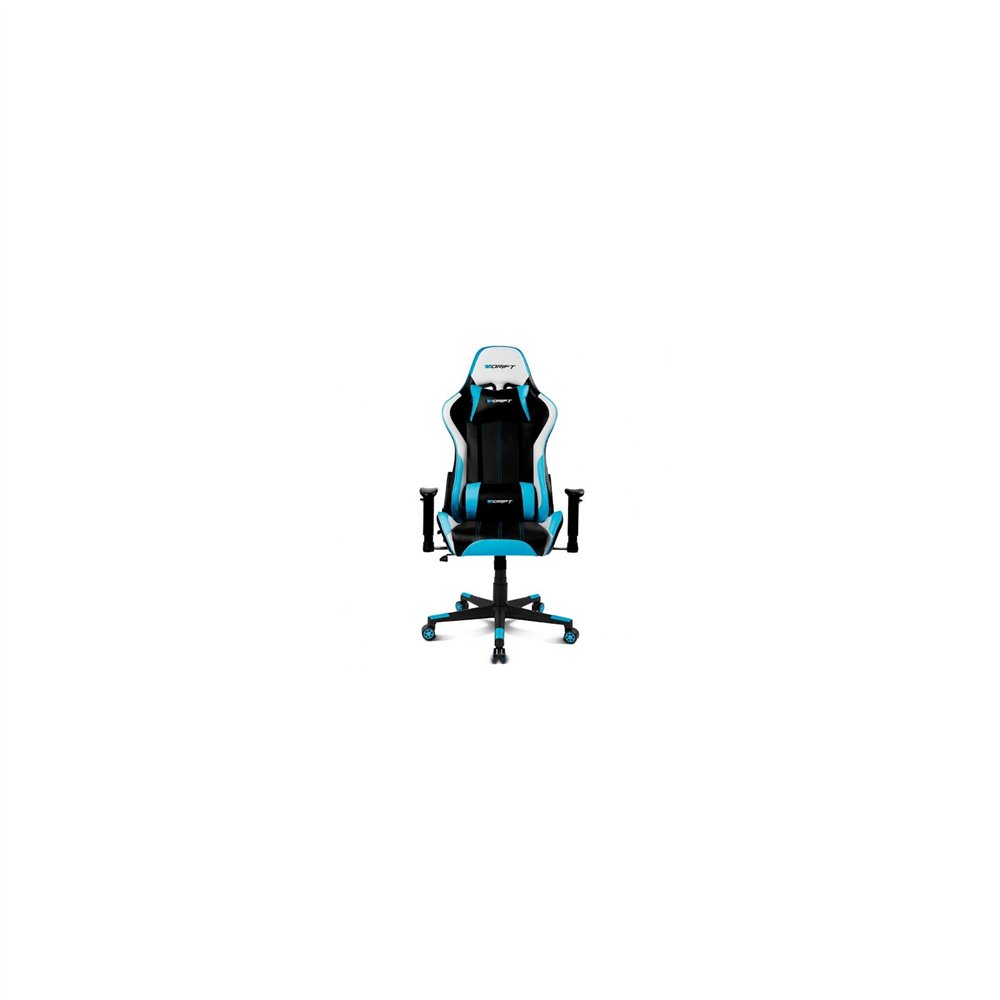 Drift dr175 silla para videojuegos universal asiento acolchado negro, azul, blanco