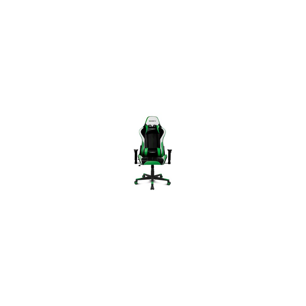 Drift dr175 silla para videojuegos universal asiento acolchado negro, verde, blanco