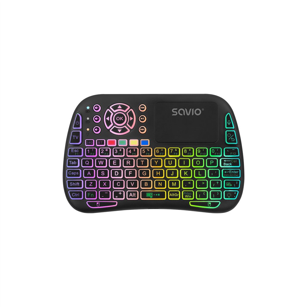 Savio savmkw-04 teclado para móvil qwerty inglés de ee. uu. usb tipo c negro