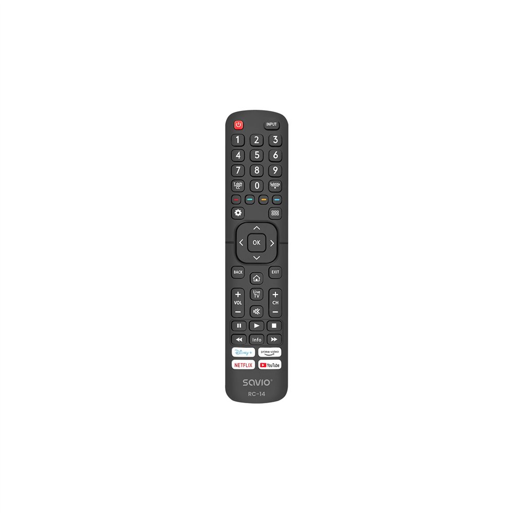 Savio rc-14 universal remote control/replacement for hisense smart tv mando a distancia ir inalámbrico tv, sintonizador de tv bo