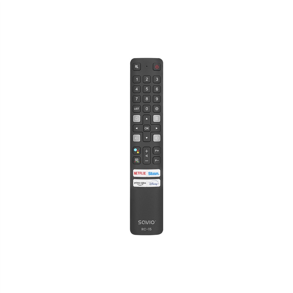 Savio rc-15 universal remote control/replacement for tcl smart tv mando a distancia ir inalámbrico botones