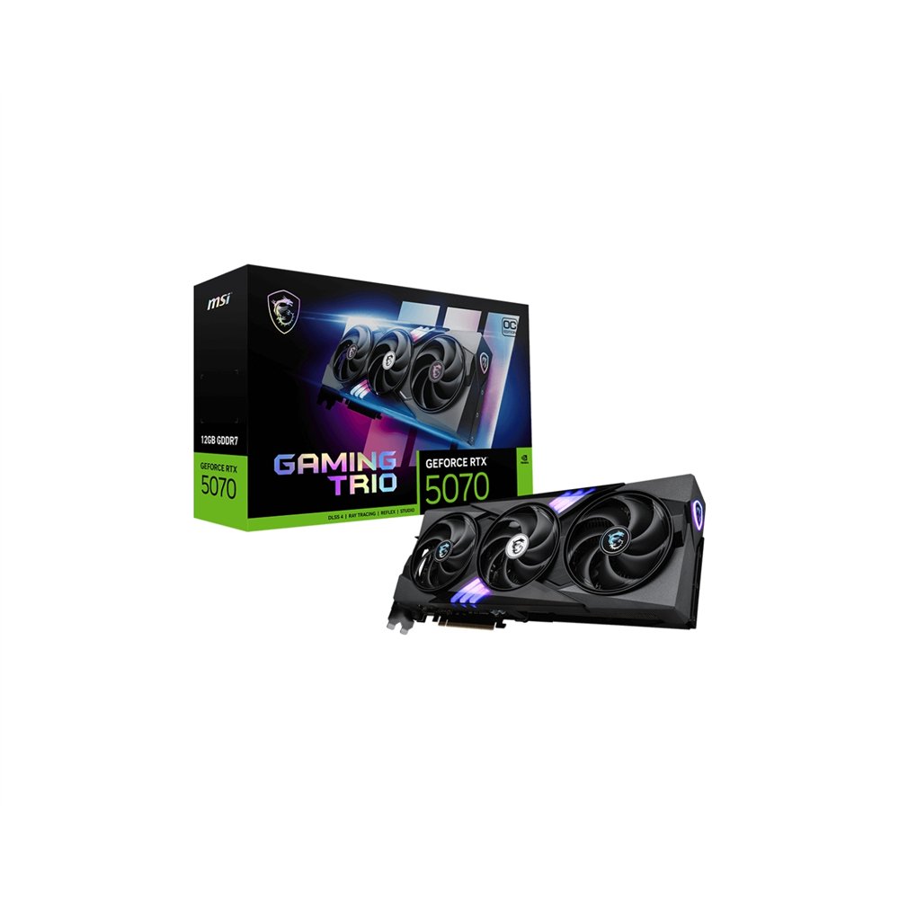 msi gaming geforce rtx 5070 12g trio oc nvidia 12 gb gddr7