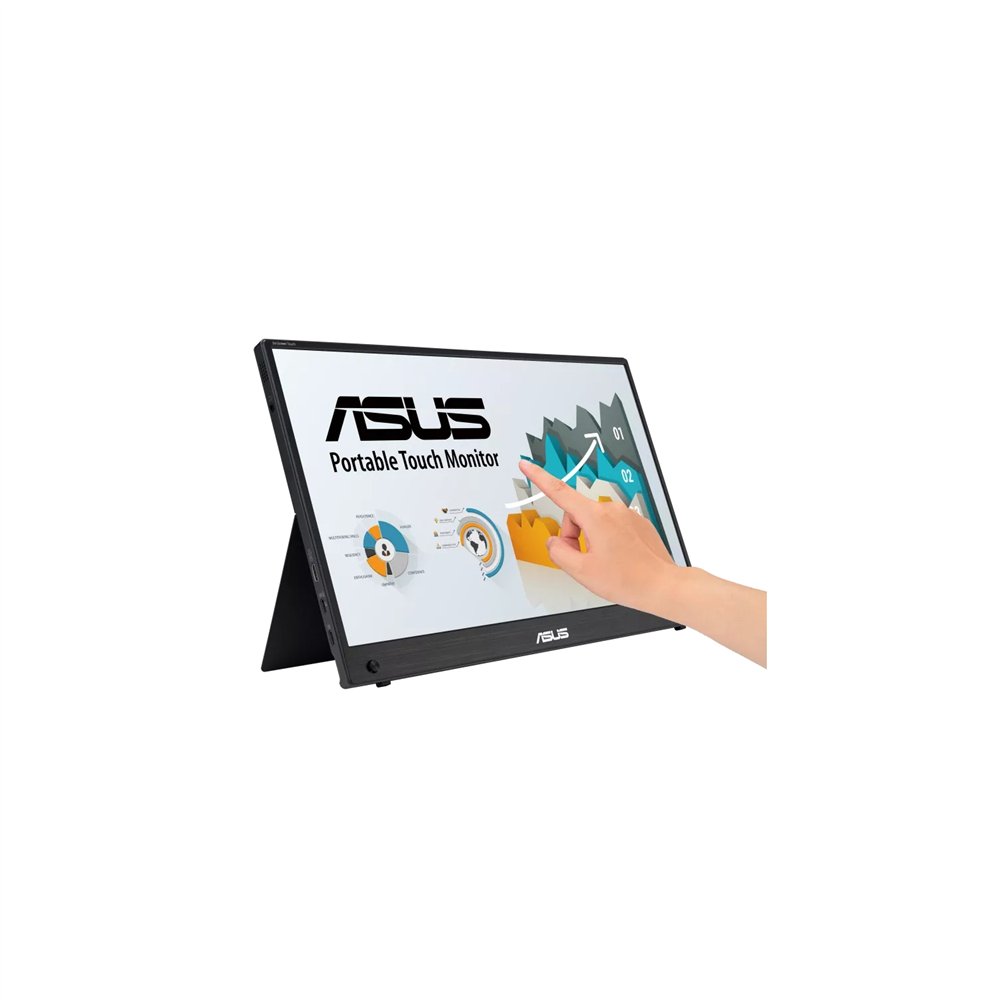 Asus zenscreen mb16amtr pantalla para pc 396 cm (156) 1920 x 1080 pixeles full hd lcd pantalla táctil negro