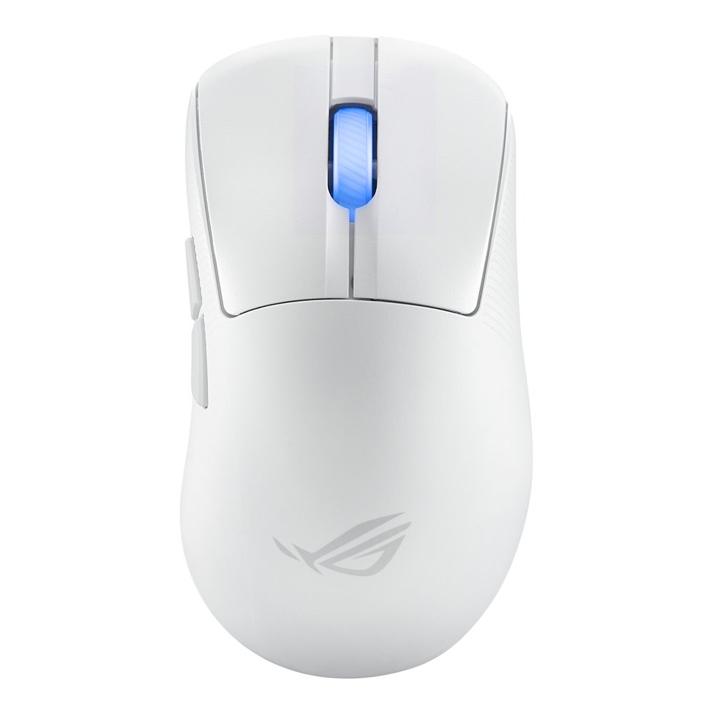Asus rog keris ii ace wireless aimpoint white ratã³n juego mano derecha rf wireless + bluetooth + usb type-a ãptico 42000 dpi