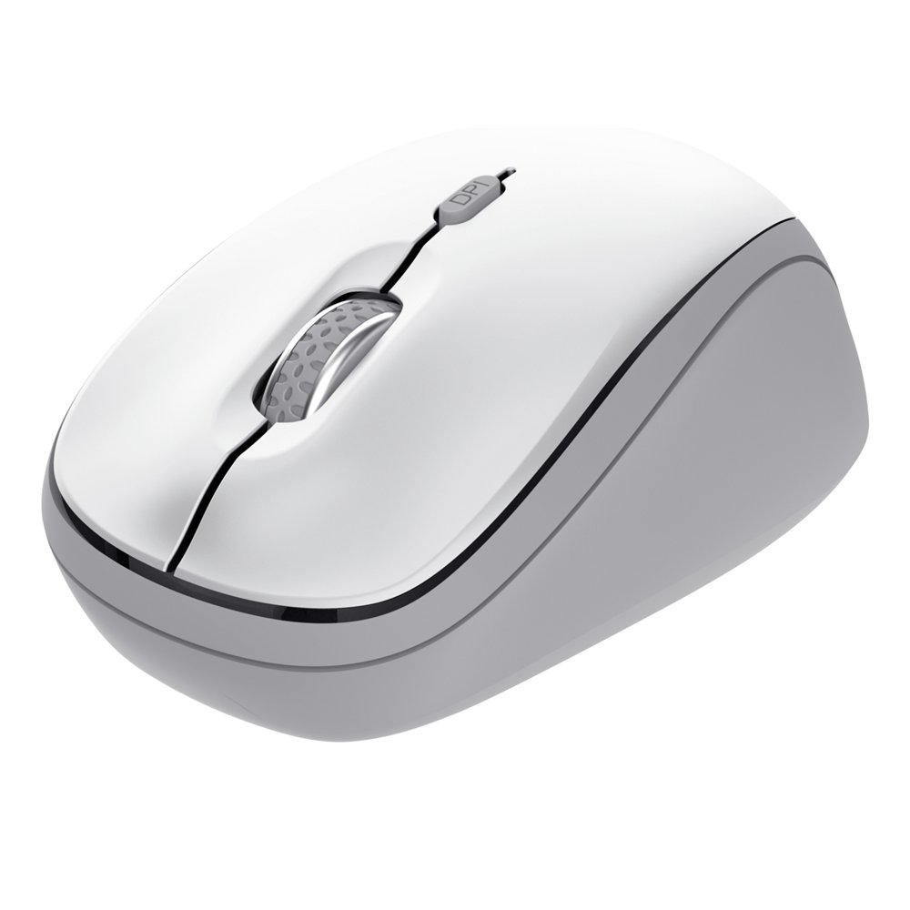 trust yvi+ ratón universal ambidextro rf wireless + bluetooth óptico 1600 dpi