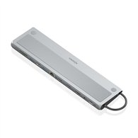 aisens usb-c dock 12 en 1, usb-c a 2xhdmi, 1xdisplayport, 1xrj45, 3xusb-a, 1xusb-c, 1xusb-c pd, 1xsd, 1xmicro sd, 1xaudio, gris,