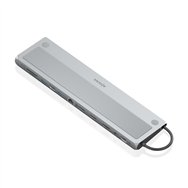 Aisens usb-c dock 12 en 1, usb-c a 2xhdmi, 1xdisplayport, 1xrj45, 3xusb-a, 1xusb-c, 1xusb-c pd, 1xsd, 1xmicro sd, 1xaudio, gris,