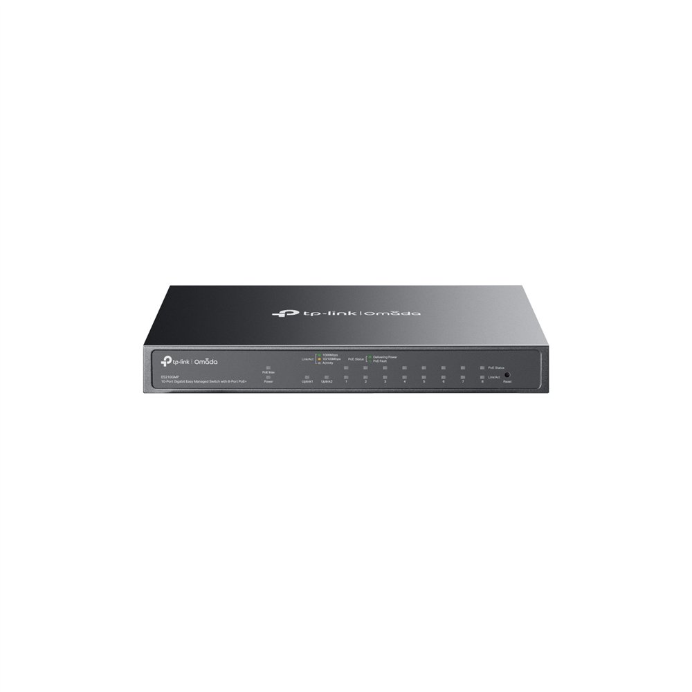 Tp-link omada es210gmp switch gestionado gigabit ethernet (10/100/1000) energía sobre ethernet (poe) negro