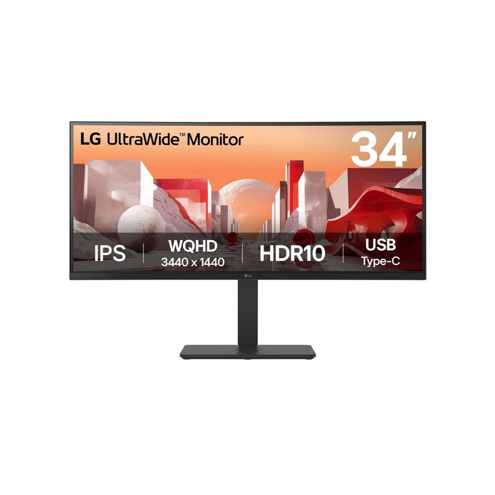 Lg 34ba75qe-b pantalla para pc 86,4 cm (34") 3440 x 1440 pixeles wide quad hd lcd negro