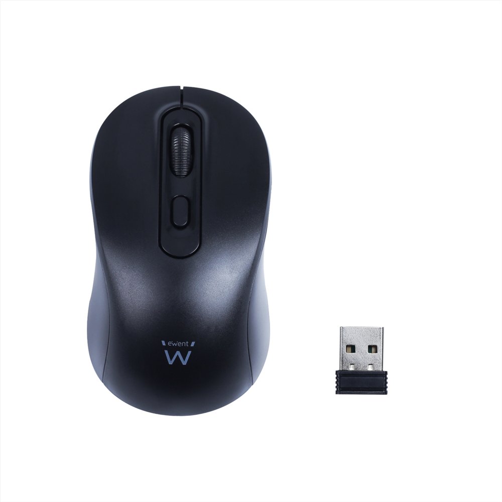 Ewent ratã³n ã³ptico inalã¡mbrico 800-1200-1600dpi y clics silenciosos