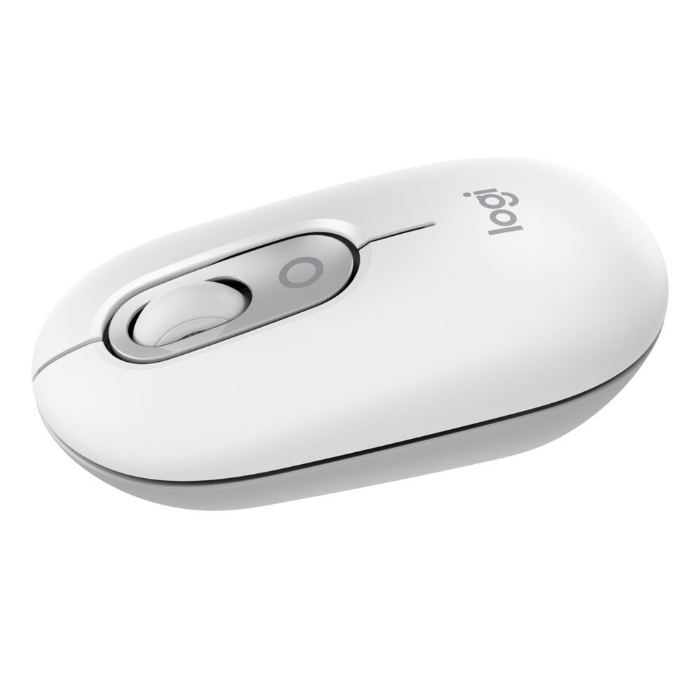 logitech pop mouse, ratón inalámbrico bluetooth compacto y portátil con botones programables y clics discretos, tecnología easy-