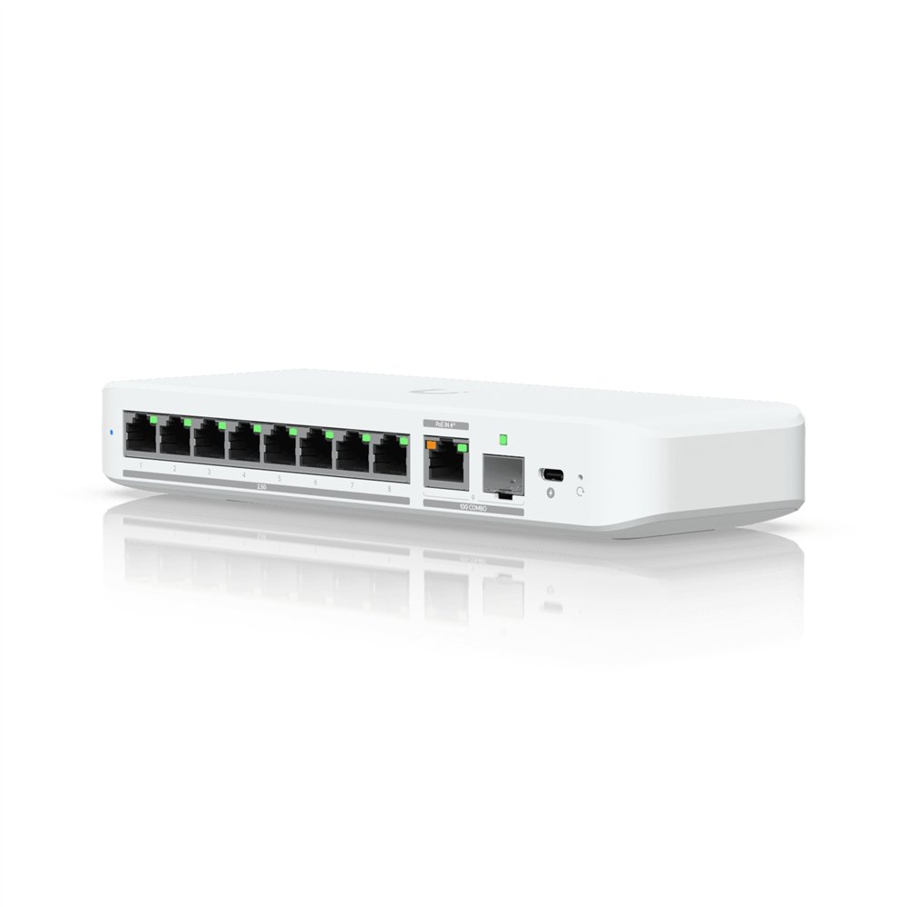 Ubiquiti unifi flex 25g gestionado l2 25g ethernet (100/1000/2500) energía sobre ethernet (poe) montaje en pared/escritorio blan