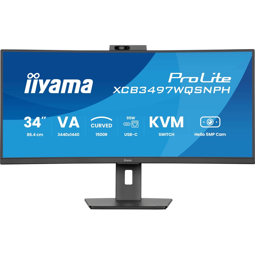 Iiyama prolite xcb3497wqsnph-b1 pantalla para pc 86,4 cm (34") 3440 x 1440 pixeles negro