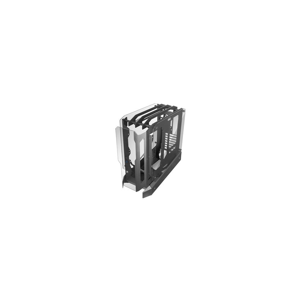 Mars gaming mc-edge, caja gaming atx, diseã±o open air, triple panel cristal templado, semitorre pc soporte refrigeraciã³n lã­qu