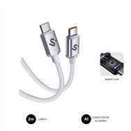 Subblim cable optimus 60w c-c 2m white