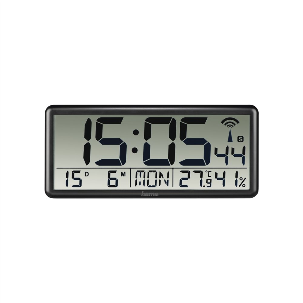 Hama jumbo reloj digital rectã¡ngulo negro