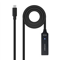 Nanocable 10.01.1311 cable usb usb 3.2 gen 1 (3.1 gen 1) 5 m usb c negro