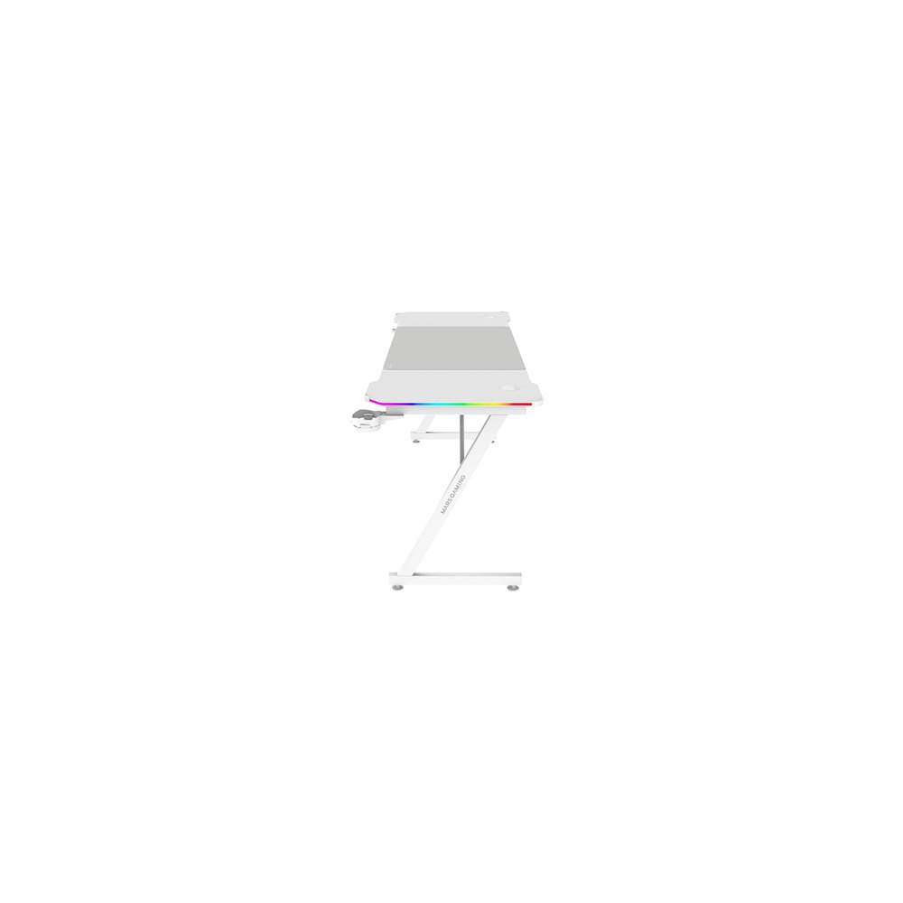 mars gaming mgd-x160rgb, mesa gaming ergonómica, iluminación argb con mando, fibra de carbono, alfombrilla xxl, soporte auricula