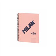 Milan 57143e80p cuaderno y block a4 80 hojas rosa