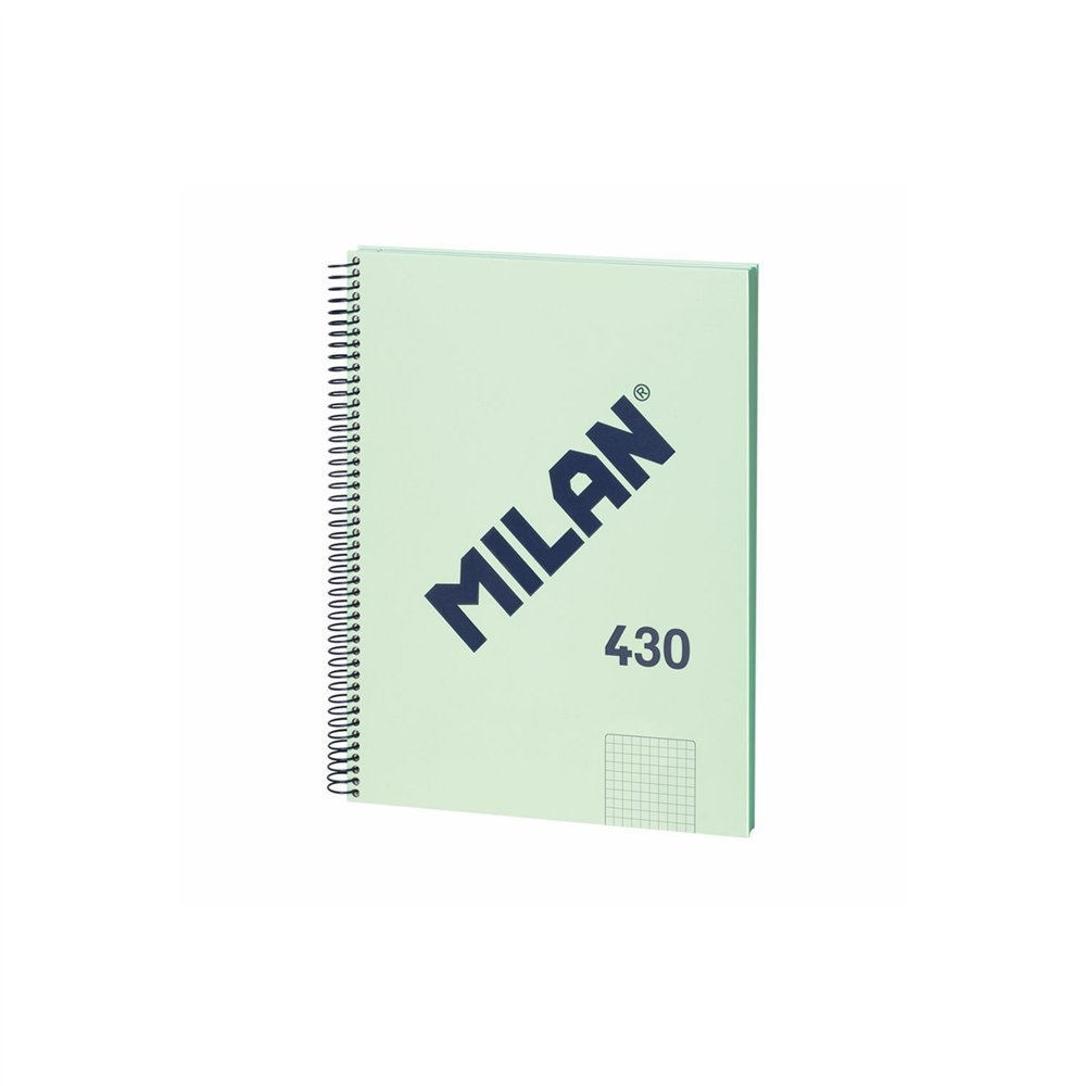 Milan 57143e80gr cuaderno y block a4 80 hojas verde