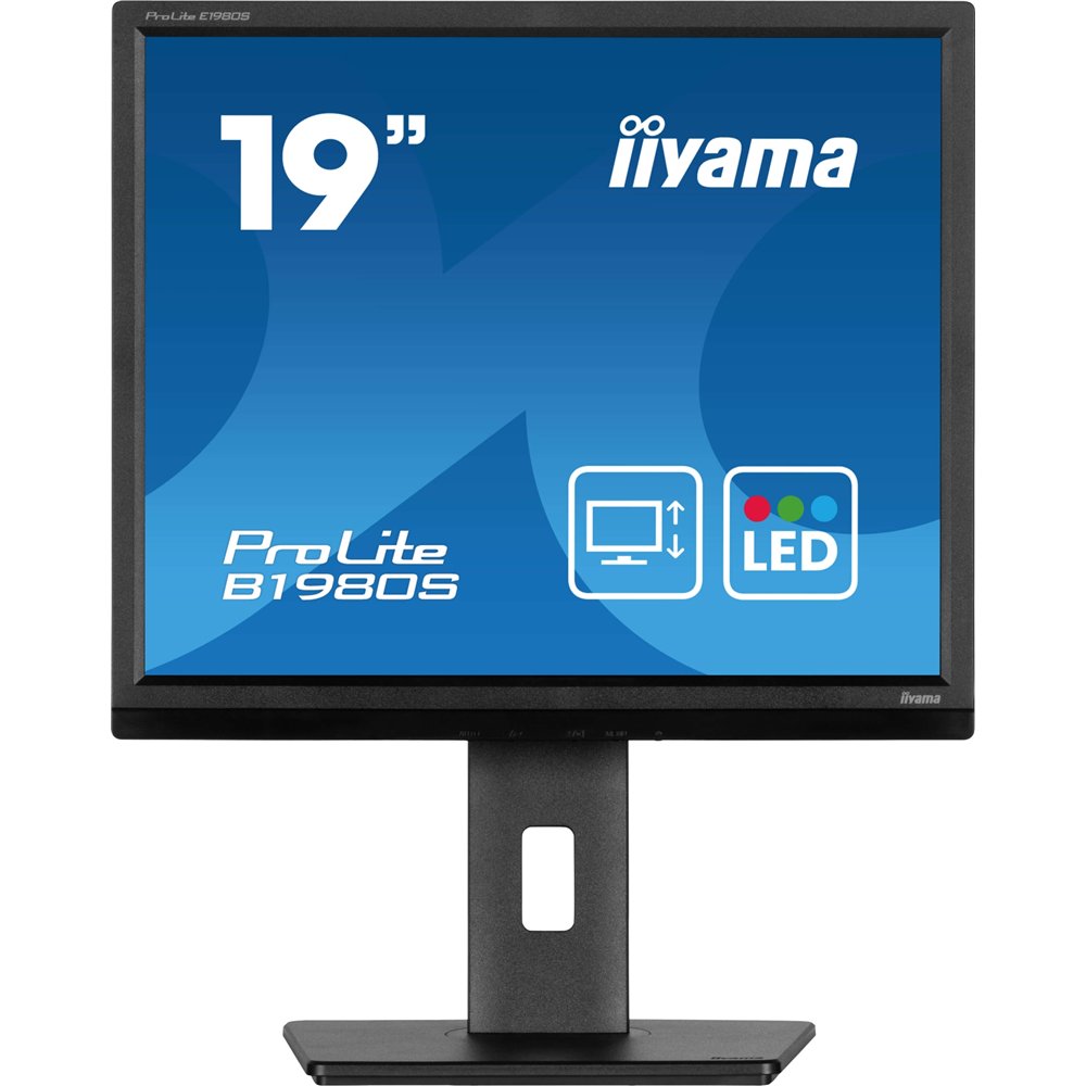 Iiyama prolite b1980s-b1 pantalla para pc 48,3 cm (19") 1280 x 1024 pixeles vga led negro