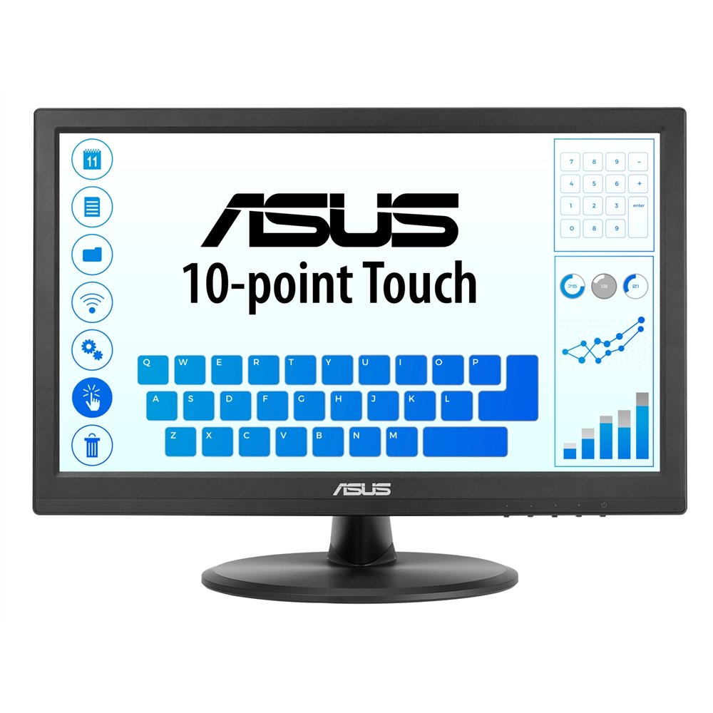 Asus touch vt169he pantalla para pc 39,6 cm (15.6") 1920 x 1080 pixeles full hd led pantalla tã¡ctil mesa negro
