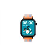 smartwatch savefamily reloj gps savewatch plus negro correa tela acid orange