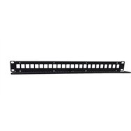 Phasak panel frontal 19" rj45 24p utp cat.6 dual block rj45 - pa 3424