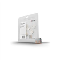 Lindy 40463 bloqueador de puerto usb tipo a naranja acrilonitrilo butadieno estireno (abs) 10 pieza(s)