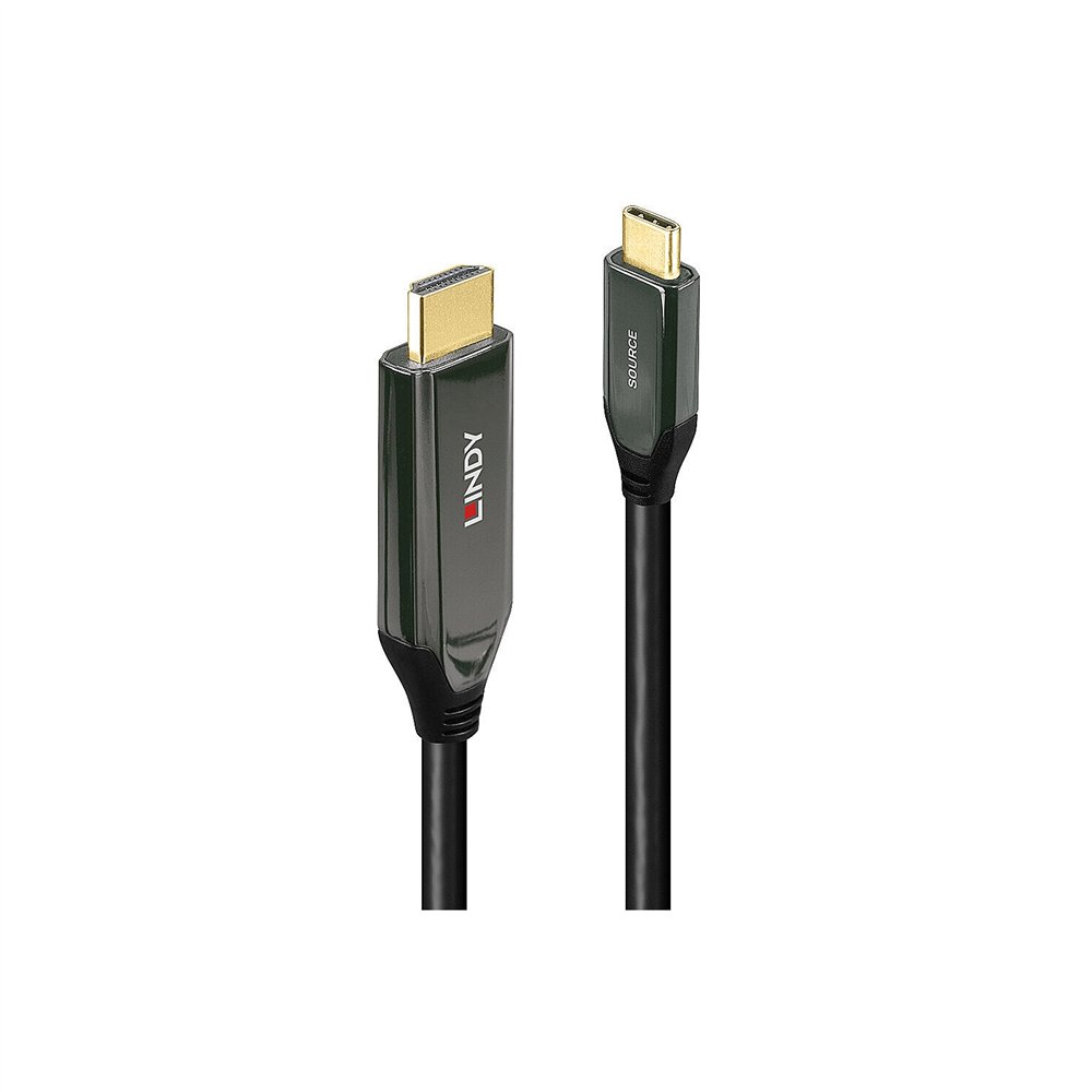 Lindy 43369 adaptador de cable de vídeo 3 m usb tipo c hdmi tipo a (estándar) negro