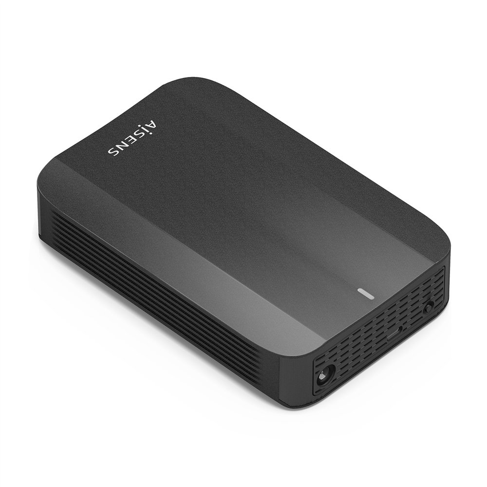 Aisens caja externa, 3,5" sata a usb-c usb3.1 gen1, negro