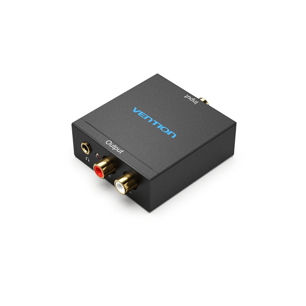 Vention convertidor de audio bdfb0-eu/ entrada toslink y rca/ salida 2x rca