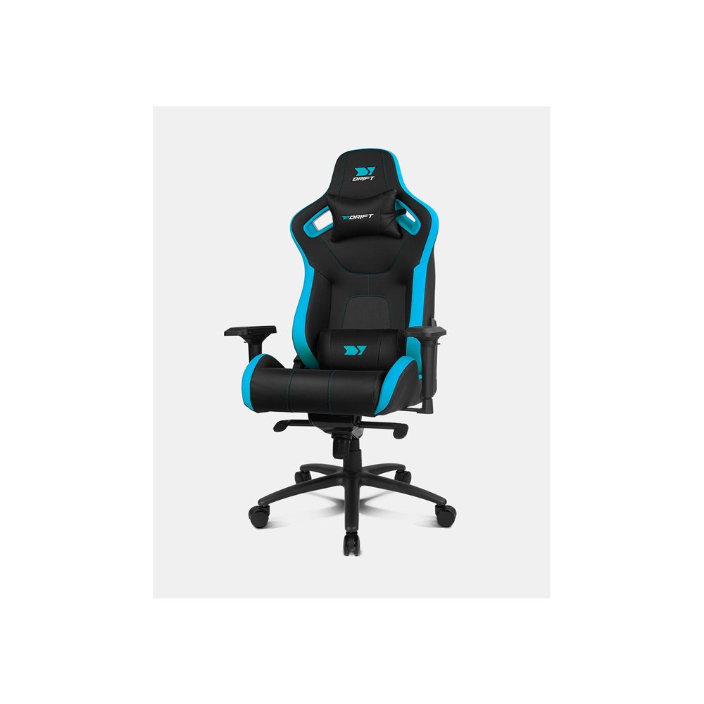 Drift dr600bl silla para videojuegos butaca para jugar asiento acolchado negro, azul