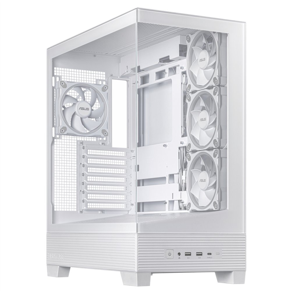 Asus a31 plus tg argb white midi tower blanco
