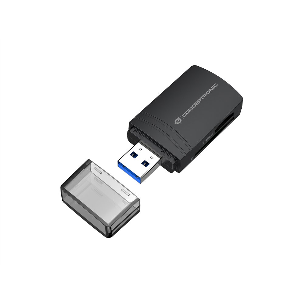 Conceptronic bian06b lector de tarjeta usb 3.2 gen 1 (3.1 gen 1) type-a negro
