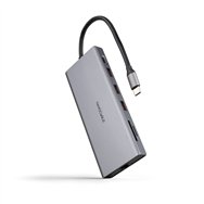 nanocable hub usb-c 12 en 1, conversor usb-c 3.1 a 3xusb-a 3.2 + usb-c 3.2 + usb-c pd + 2xhdmi 4k@60hz + dp 4k@60hz + rj45 1gbps