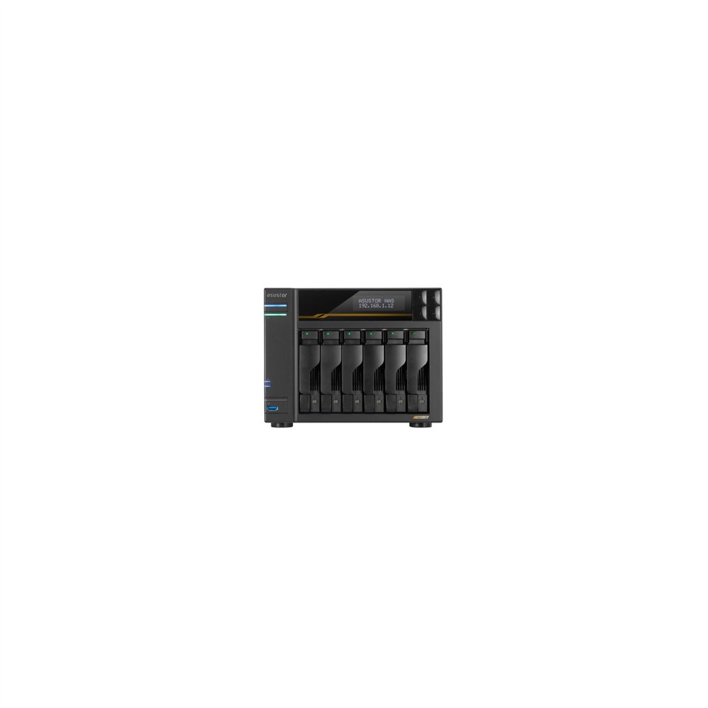 asustor lockerstor 6 gen3 (as6806t) nas escritorio amd ryzen v3c14 16 gb ddr5 adm negro