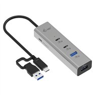 i-tec metal universal charging hub 2xusb-c + 2x usb-a port + power delivery 85w