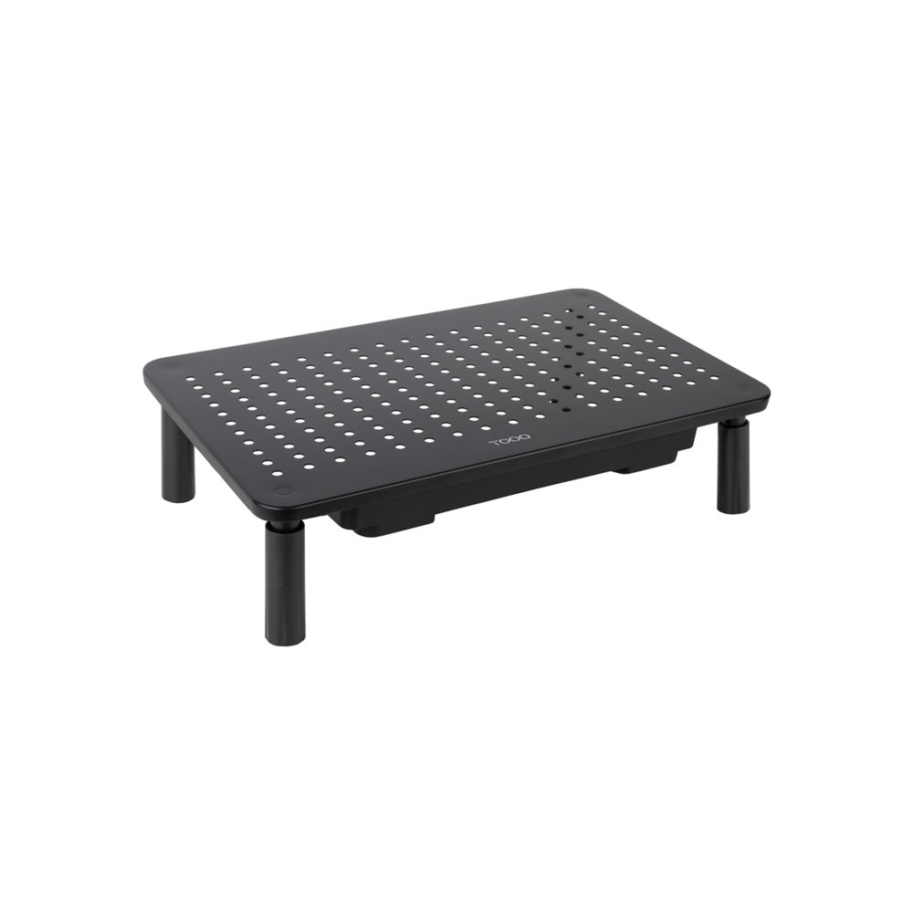 Tooq soporte elevador multiusos para monitor/portã¡til, negro
