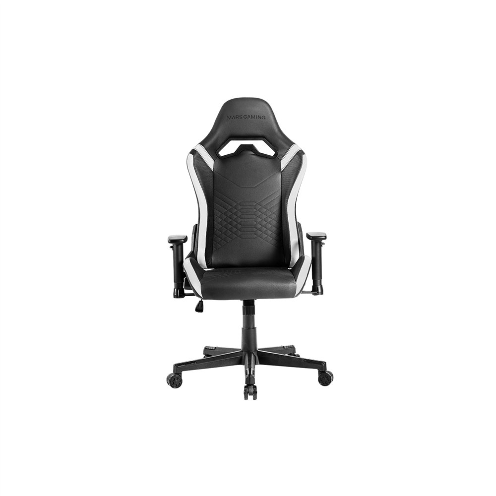 Mars gaming mgc-pro, silla gaming profesional, acabado cuero pu, reposabrazos 2d y respaldo reclinable 135°, cojines lumbar y ce