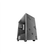 mars gaming mc-q3, caja semitorre atx, ventana lateral completa cristal templado, doble rejilla magnética antipolvo frontal + su