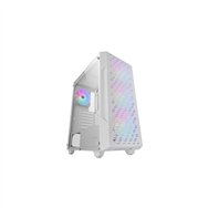 mars gaming mc-geo, caja gaming atx, 4x ventiladores frgb rainbow 12cm, panel frontal mesh geométrico, ventana lateral cristal t