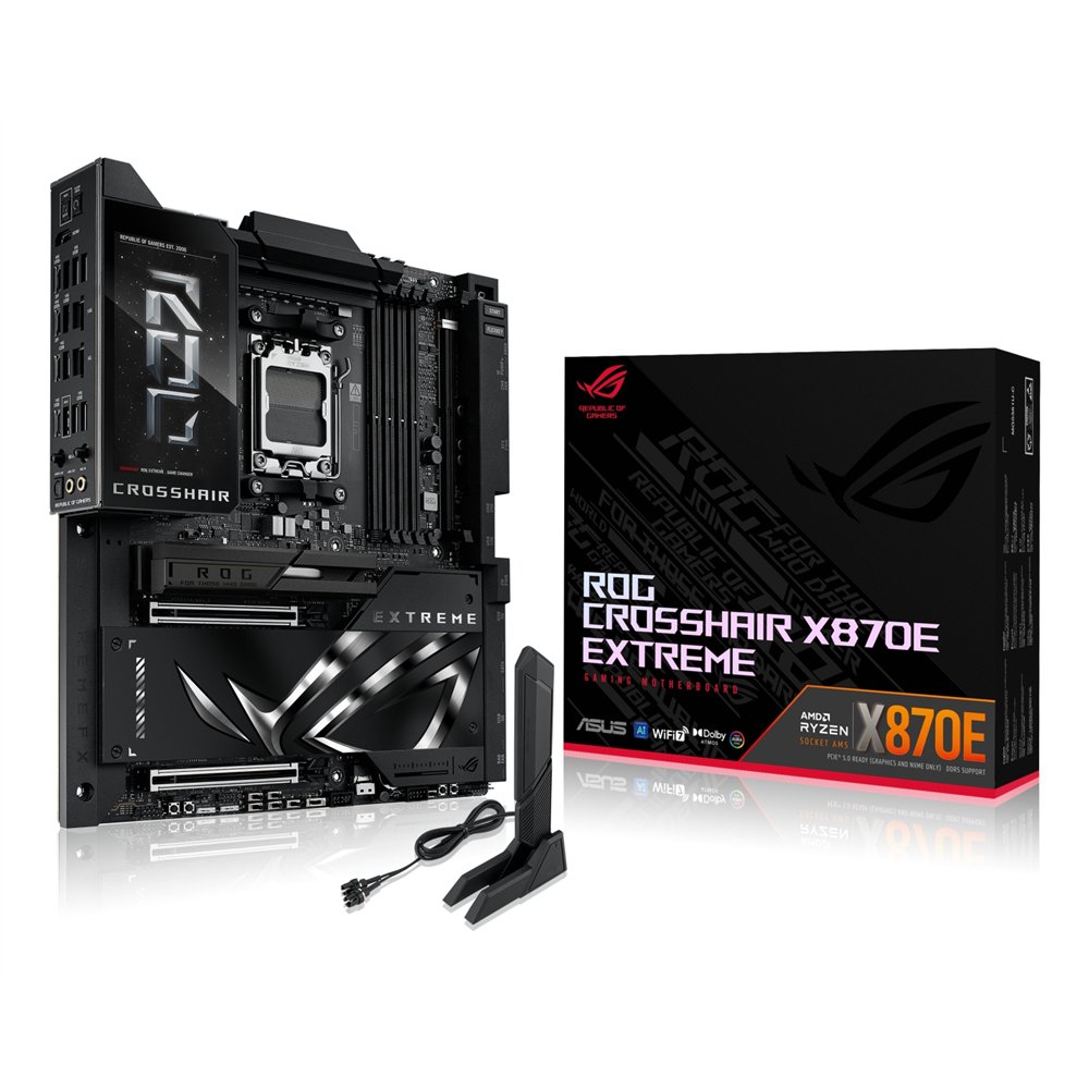asus rog crosshair x870e extreme amd x870e zócalo am5 atx extendida