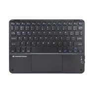 conceptronic tobin01bus teclado universal bluetooth qwerty inglés de ee. uu. negro
