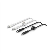 Belkin boostcharge pro flex cable usb usb 2.0 1 m usb c negro, blanco