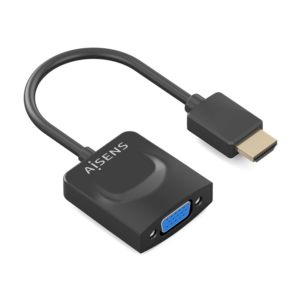aisens conversor hdmi a svga, hdmi a/m-svga/h, negro, 15?m